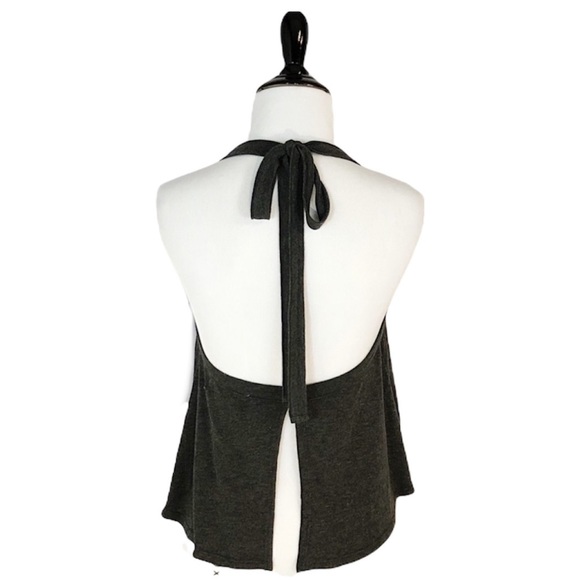 Wildfox Adventurist Halter Tank in Dark Gray NWT - Picture 3 of 5